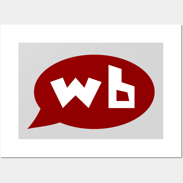 Word Bubble Basic Logo Wall Art by BennySensei